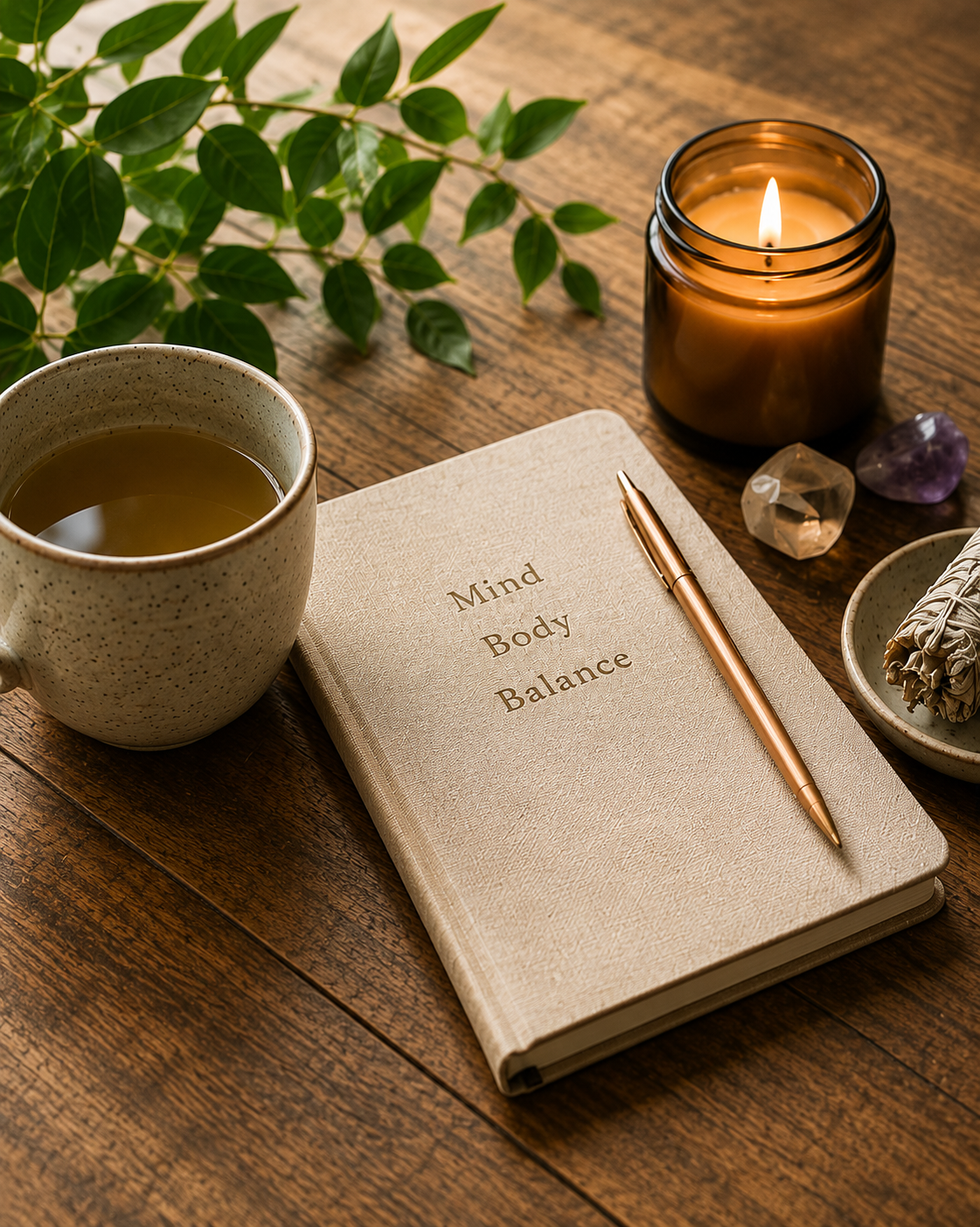 Bowl of water with massage oil